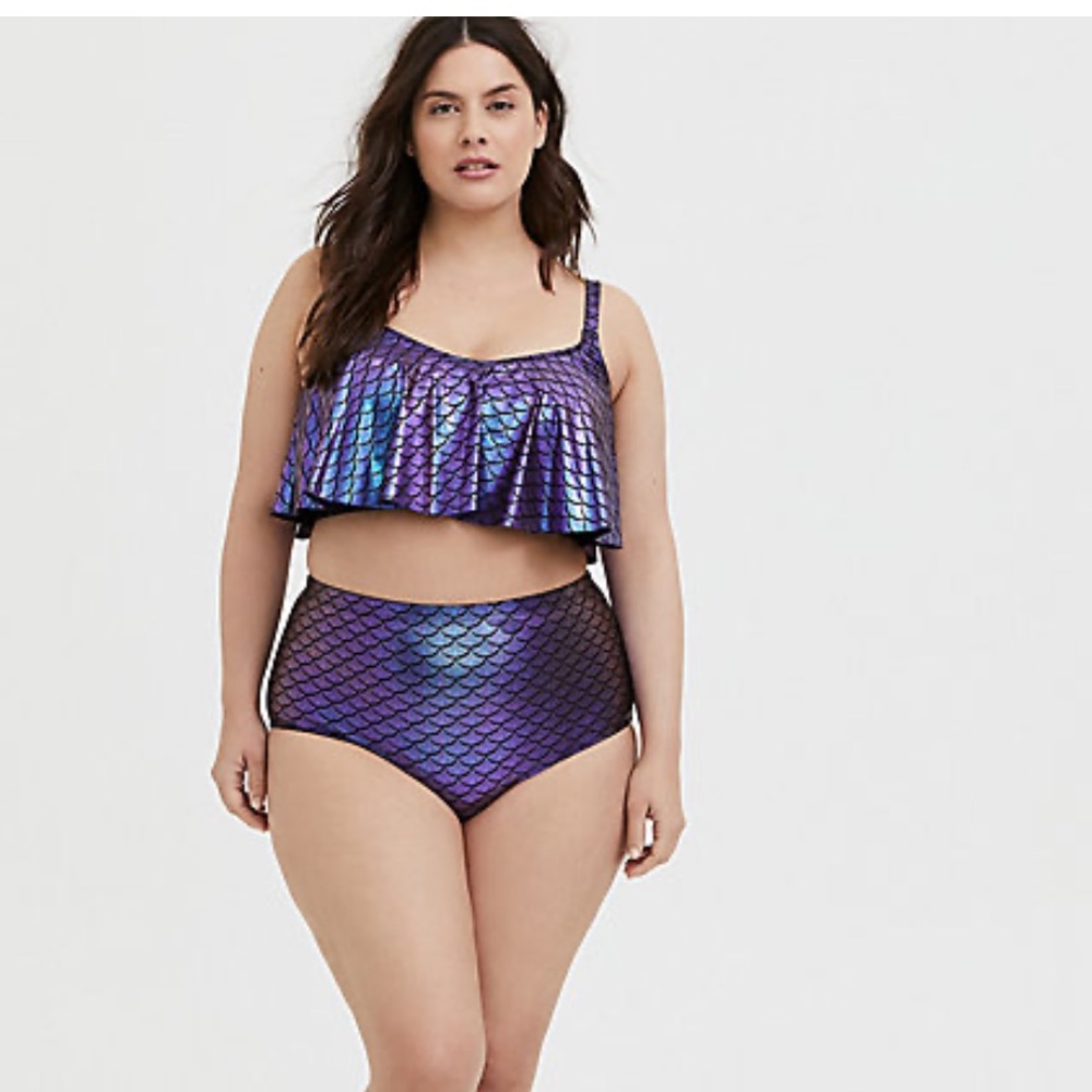 Torrid size 1 mermaid swim suit NWT